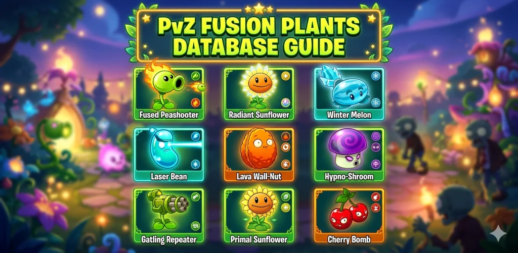 PvZ Fusion Plants Database Guide