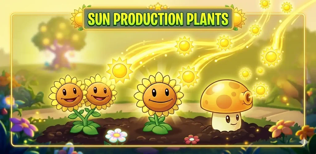 Economy Plants In PvZ