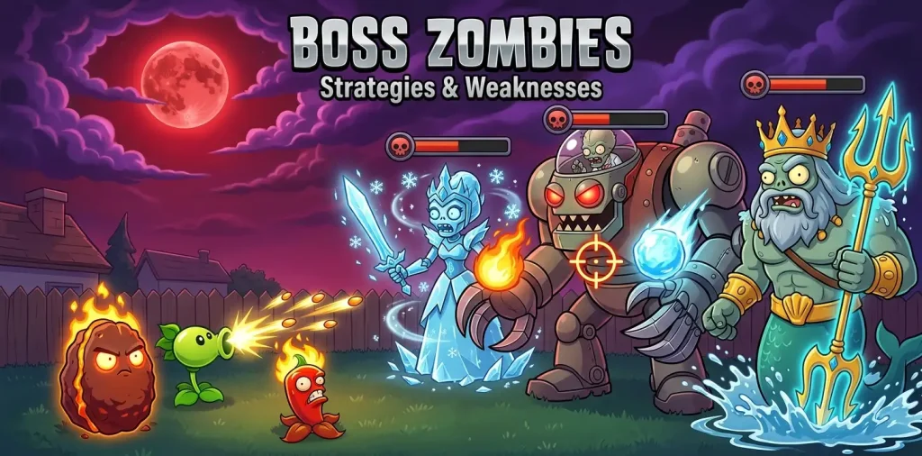 Boss Zombies in PvZ Fusion